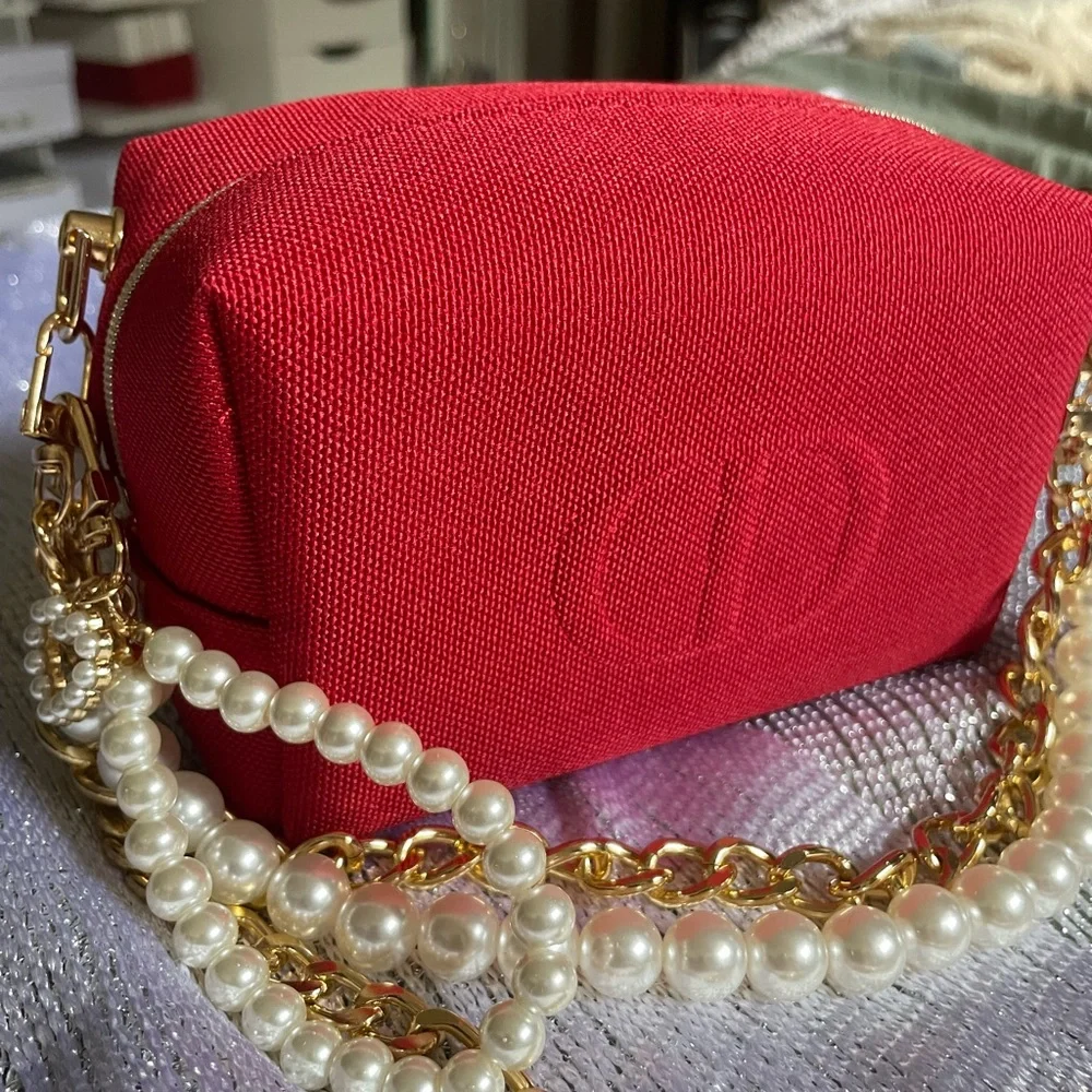Authentic DIOR Red Pouch - Picture 1 of 5